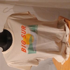 Beige Old Navy ladies shirt with Big Sur California logo size large